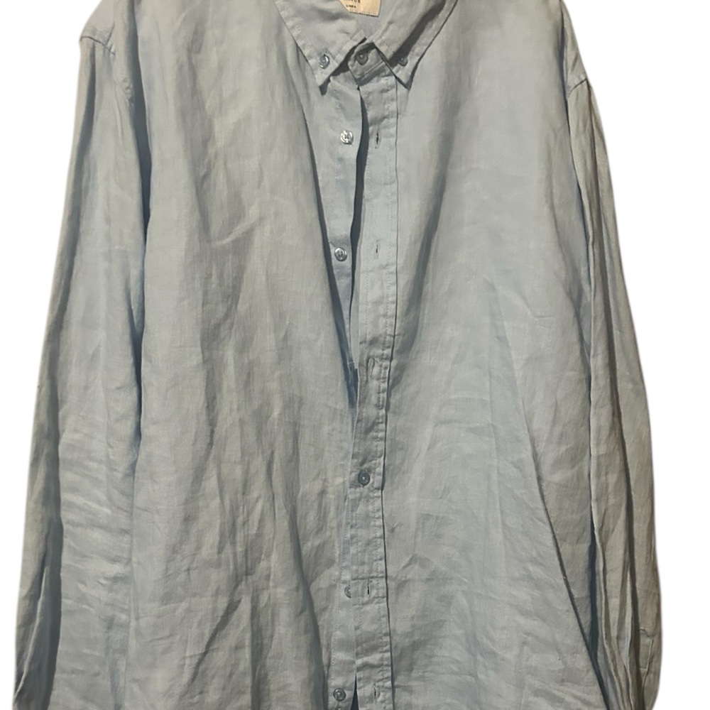 Elegant Sky Blue Men's Casual Shirt